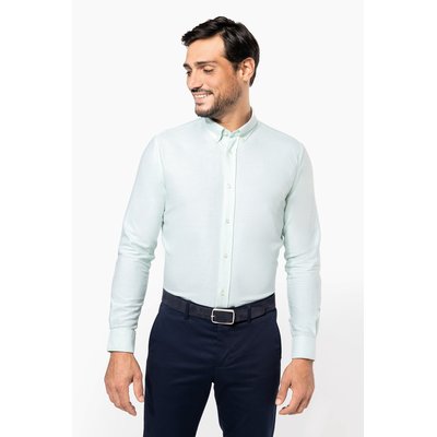 Camisa Oxford manga larga hombre entallada