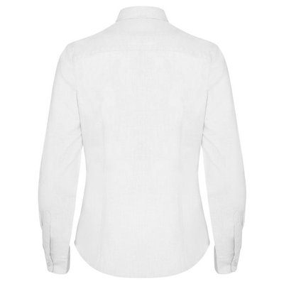 Camisa Oxford Mujer Entallada Manga Larga