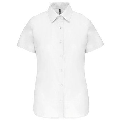 Camisa oxford mujer manga corta White XS