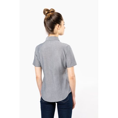 Camisa oxford mujer manga corta