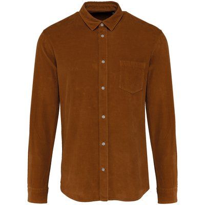 Camisa de pana hombre Washed Brandy S