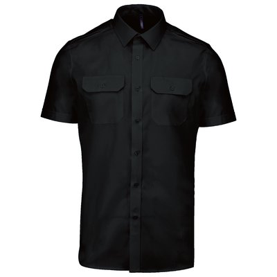 Camisa piloto hombre Black S