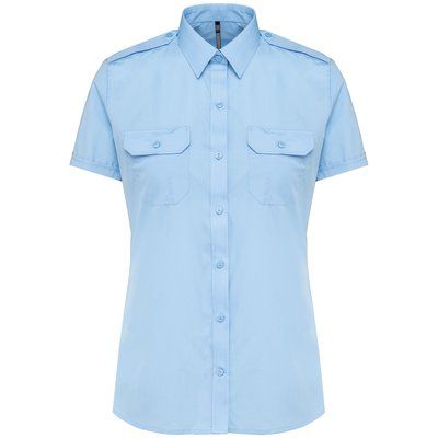 Camisa piloto manga corta mujer Sky Blue XXL