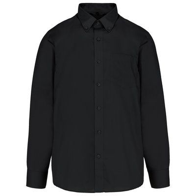 Camisa no-plancha manga larga Black M