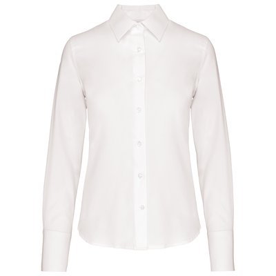 Camisa no-plancha para mujer Blanco XL