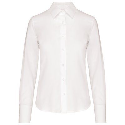 Camisa no-plancha para mujer White M