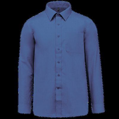 Camisa de polialgodón hombre Cobalt Blue 3XL