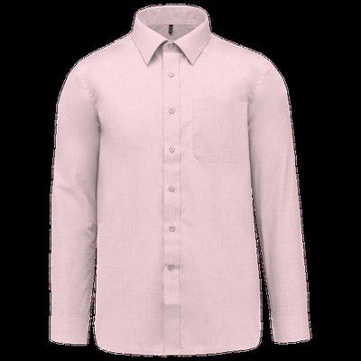 Camisa de polialgodón hombre Rosa XL