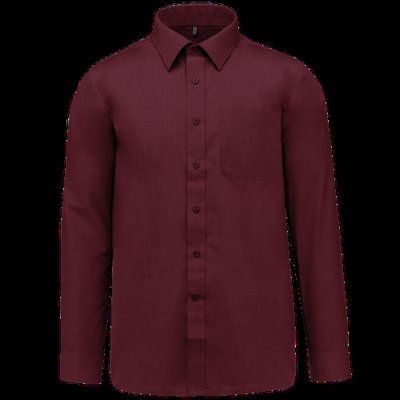 Camisa de polialgodón hombre Wine 4XL