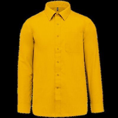 Camisa de polialgodón hombre Yellow 4XL