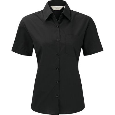 Camisa de polialgodón mujer Black XL