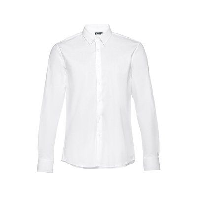 Camisa de popelina para hombre Blanco XL