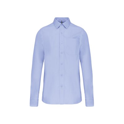 Camisa popelina manga larga hombre Azul 3XL