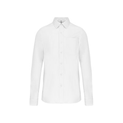 Camisa popelina manga larga hombre Blanco 3XL