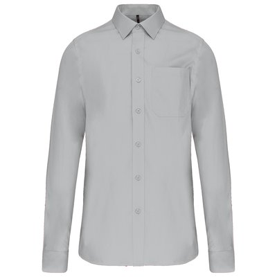 Camisa popelina manga larga hombre Gris XS