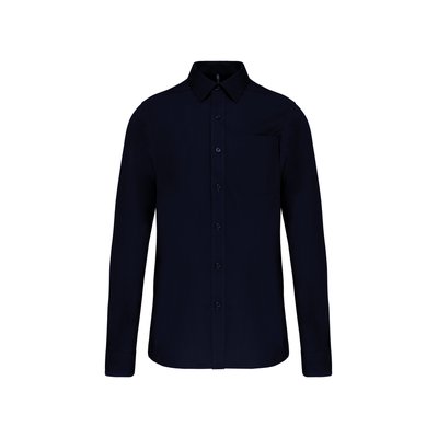 Camisa popelina manga larga hombre Navy 3XL