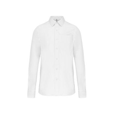 Camisa popelina manga larga hombre White XXL