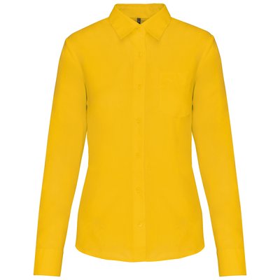 Camisa popelina polialgodón mujer Amarillo XXL