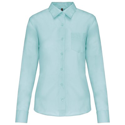 Camisa popelina polialgodón mujer Azul XS