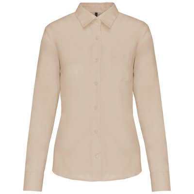 Camisa popelina polialgodón mujer Beige 4XL