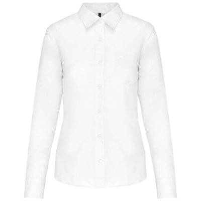 Camisa popelina polialgodón mujer Blanco 4XL