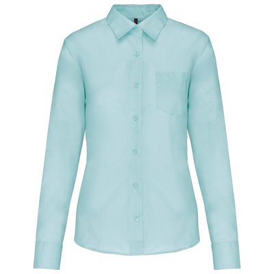 Camisa popelina polialgodón mujer Ice Mint L