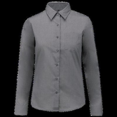 Camisa popelina polialgodón mujer Marl Storm Grey XS