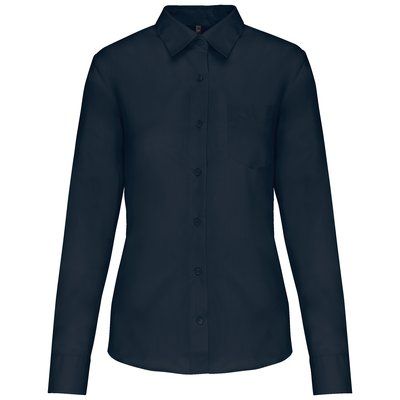 Camisa popelina polialgodón mujer Navy M