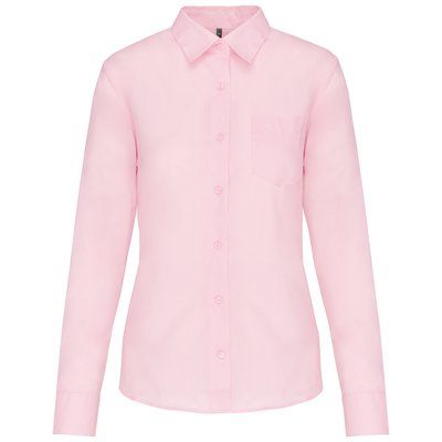 Camisa popelina polialgodón mujer Pale Pink S