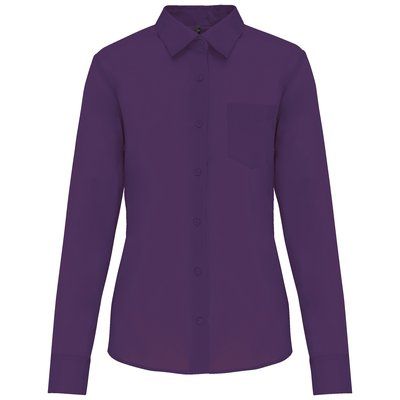 Camisa popelina polialgodón mujer Purple 3XL