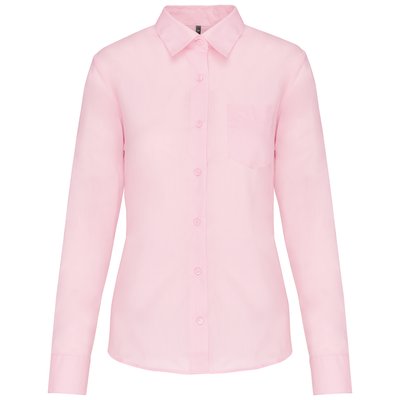 Camisa popelina polialgodón mujer Rosa XL