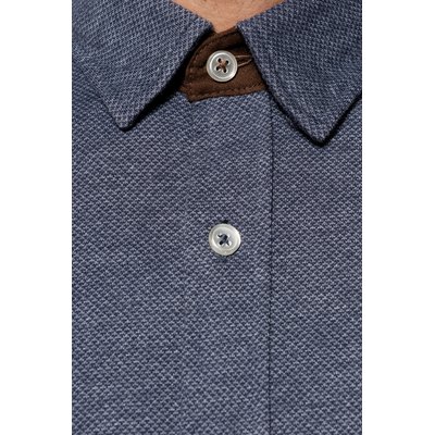 Camisa punto Jacquard Manga Larga