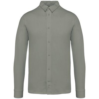 Camisa punto jersey algodón Almond Green L