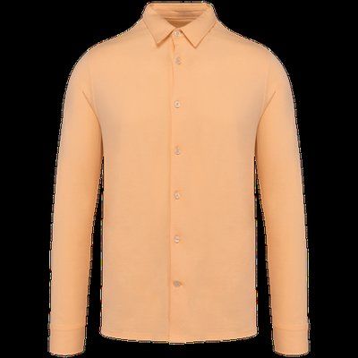 Camisa punto jersey algodón Pastel Apricot 3XL