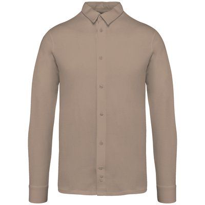 Camisa punto jersey algodón Wet Sand XL