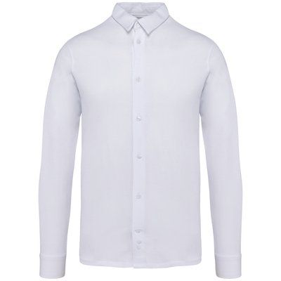 Camisa punto jersey algodón White 3XL