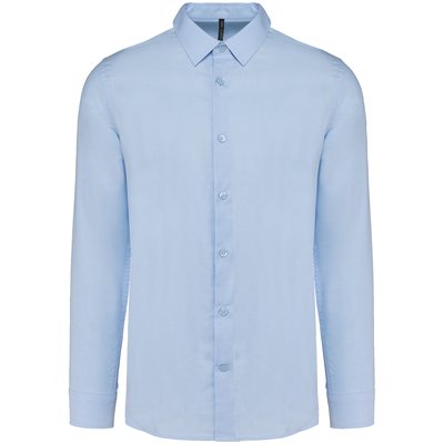 Camisa tejido oxford de manga larga Azul XL