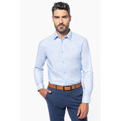 Camisa tejido oxford de manga larga