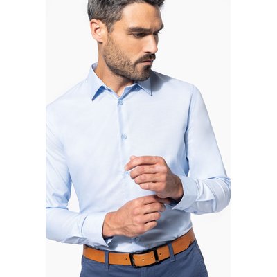 Camisa tejido oxford de manga larga