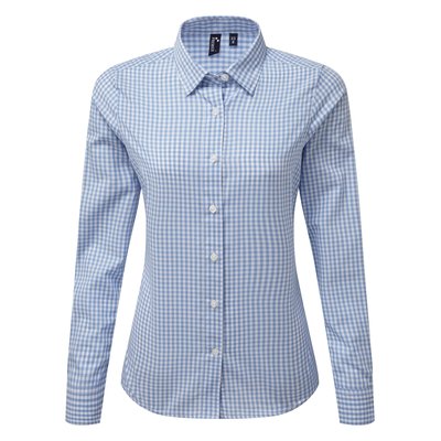 Camisa Vichy cuadros grandes Azul L