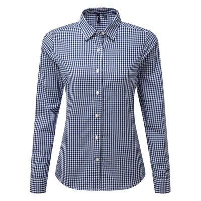 Camisa Vichy cuadros grandes Azul M