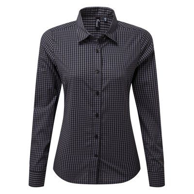 Camisa Vichy cuadros grandes Steel / Black M