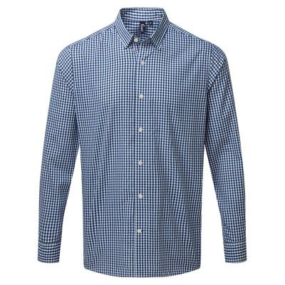 Camisa Vichy manga larga Navy / White M