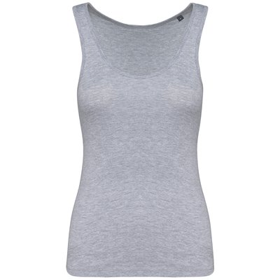 Camiseta 100% algodón de tirantes mujer Gris M