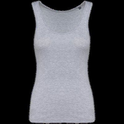 Camiseta 100% algodón de tirantes mujer Oxford Grey XXL