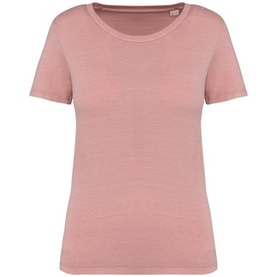 Camiseta ajustada algodón orgánico mujer Rosa M