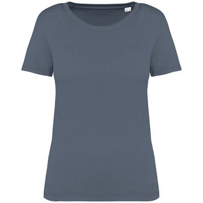 Camiseta ajustada algodón orgánico mujer Washed Mineral Grey L