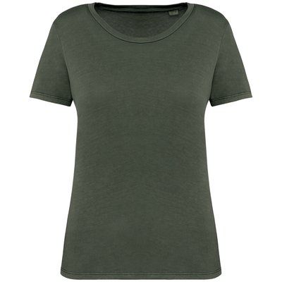 Camiseta ajustada algodón orgánico mujer Washed Organic Khaki M