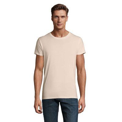 Camiseta ajustada de cuello redondo para hombre Natural XXL