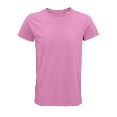 Camiseta ajustada de cuello redondo para hombre Rosa Orquídea M